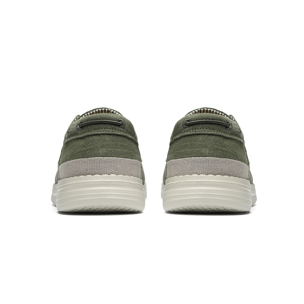 Men's Casual Slip-On Canvas Loafers - OLIVE GREEN - 5